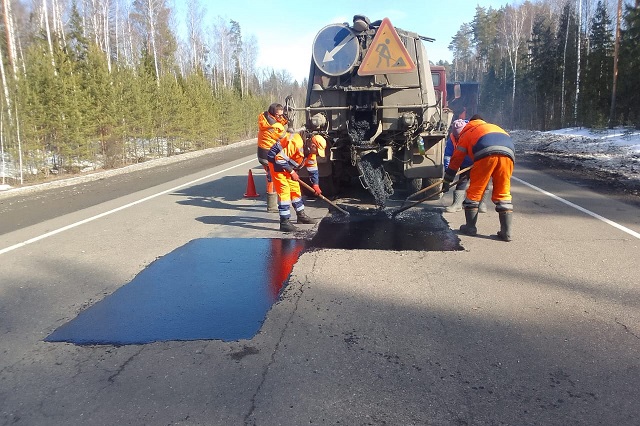На федеральных дорогах в Марий Эл приступили к дорожному ремонту