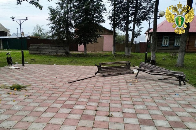 В посёлке Оршанка зафиксировали факт порчи скамеек в парке В посёлке Оршанка зафиксировали факт порчи скамеек в парке