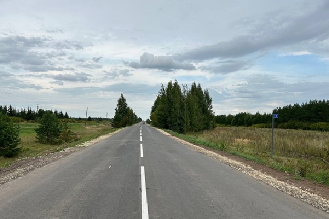 В Мари-Турекском районе отремонтировали дорогу по нацпроекту