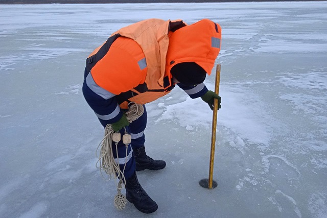 Выход на лёд на реках Марий Эл представляет опасность