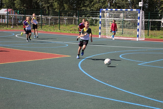 В Новом Торъяле открыли универсальную спортивную площадку