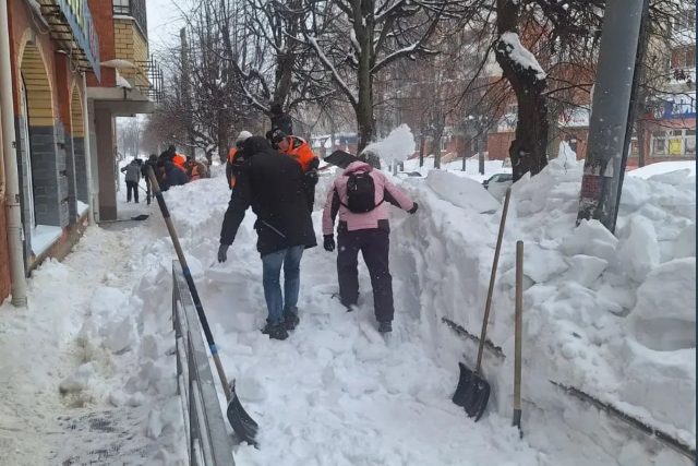После обращения в госпаблик расчистили снежный завал в Йошкар-Оле 