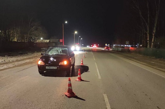 В пригороде Йошкар-Олы школьница попала под колёса машины 