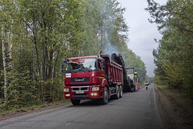 В Республике Марий Эл ремонтируют дорогу к озеру Таир 