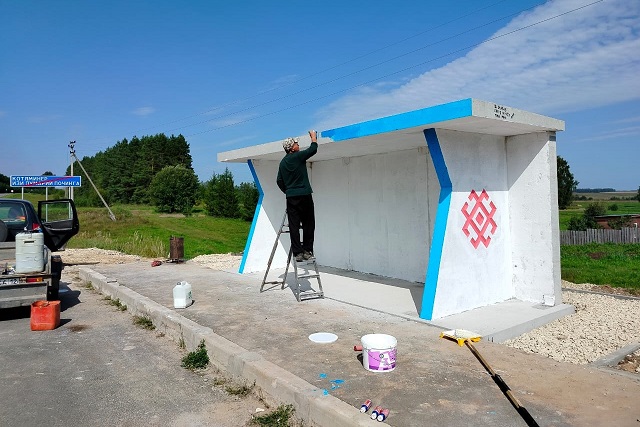 На дорогах Марий Эл появились новые остановочные павильоны
