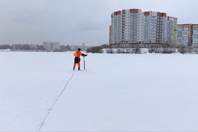 Структура льда на реках в Марий Эл рыхлая, под снегом имеются промоины 