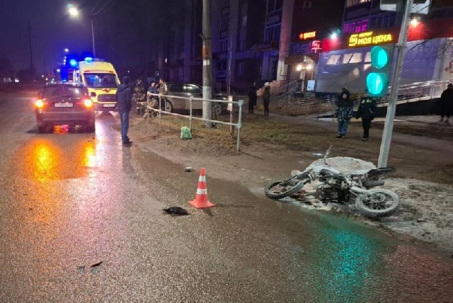 В Волжске подросток на мотоцикле стал участником ДТП 