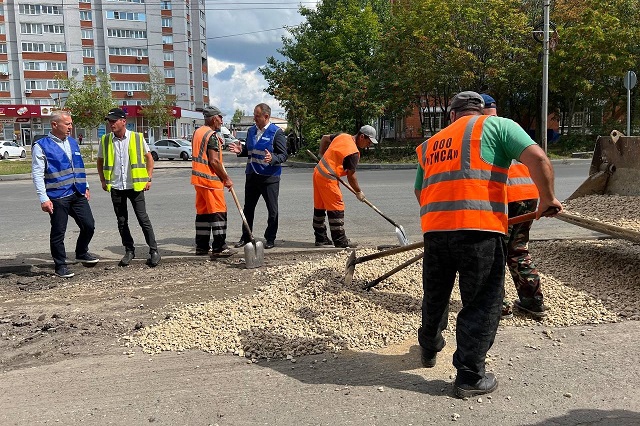 Ремонт дороги на улице Мира продолжится до конца августа