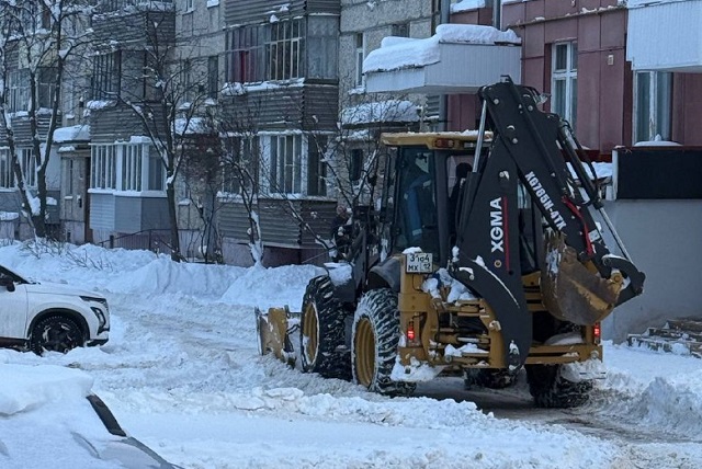 В Йошкар-Оле усилили уборку снега на улицах и во дворах