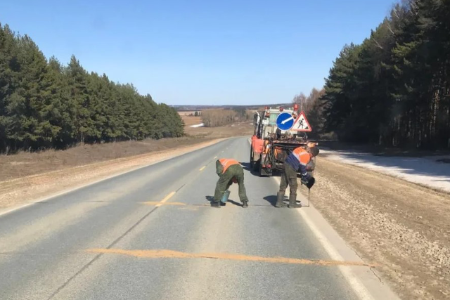В Марий Эл подрядчики приступили к устранению дефектов на гарантийных дорожных объектах
