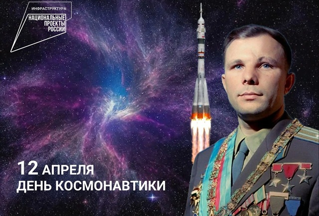 С Днём космонавтики! 12 апреля в России отмечается  – 65-летие первого полета человека в космос