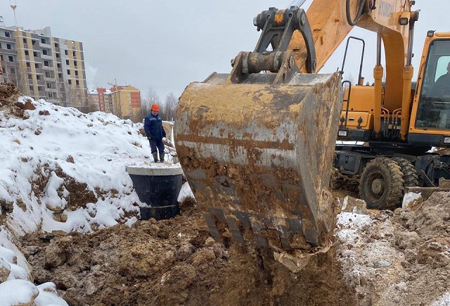 В пригороде Йошкар-Олы реконструируют сети водоотведения