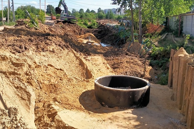 Ливневую канализацию на улице Кирова сделают к осени 