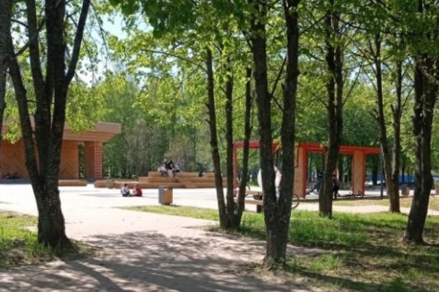 В сквере Козьмодемьянска подрядчик устраняет недочёты