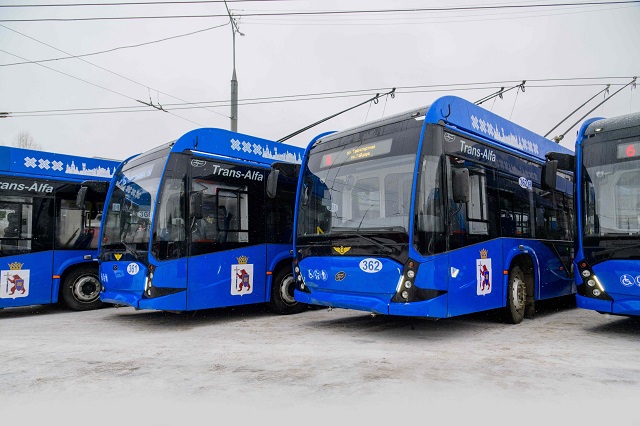 На улицы Йошкар-Олы сегодня выехали три новых троллейбуса 